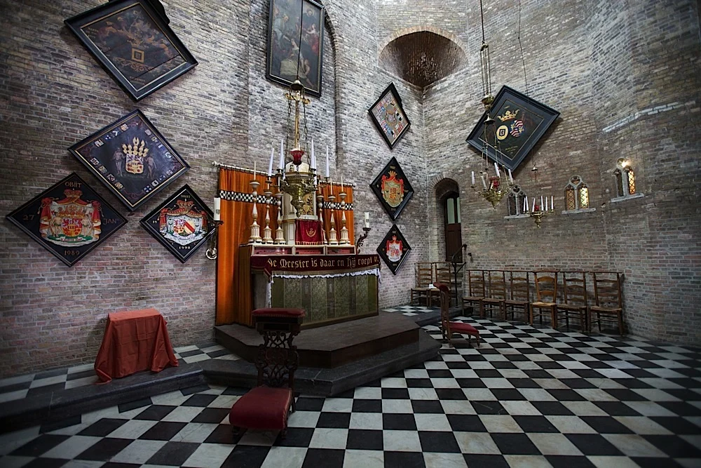 Inside Jeruzalemkerk in Bruges, Belgium.