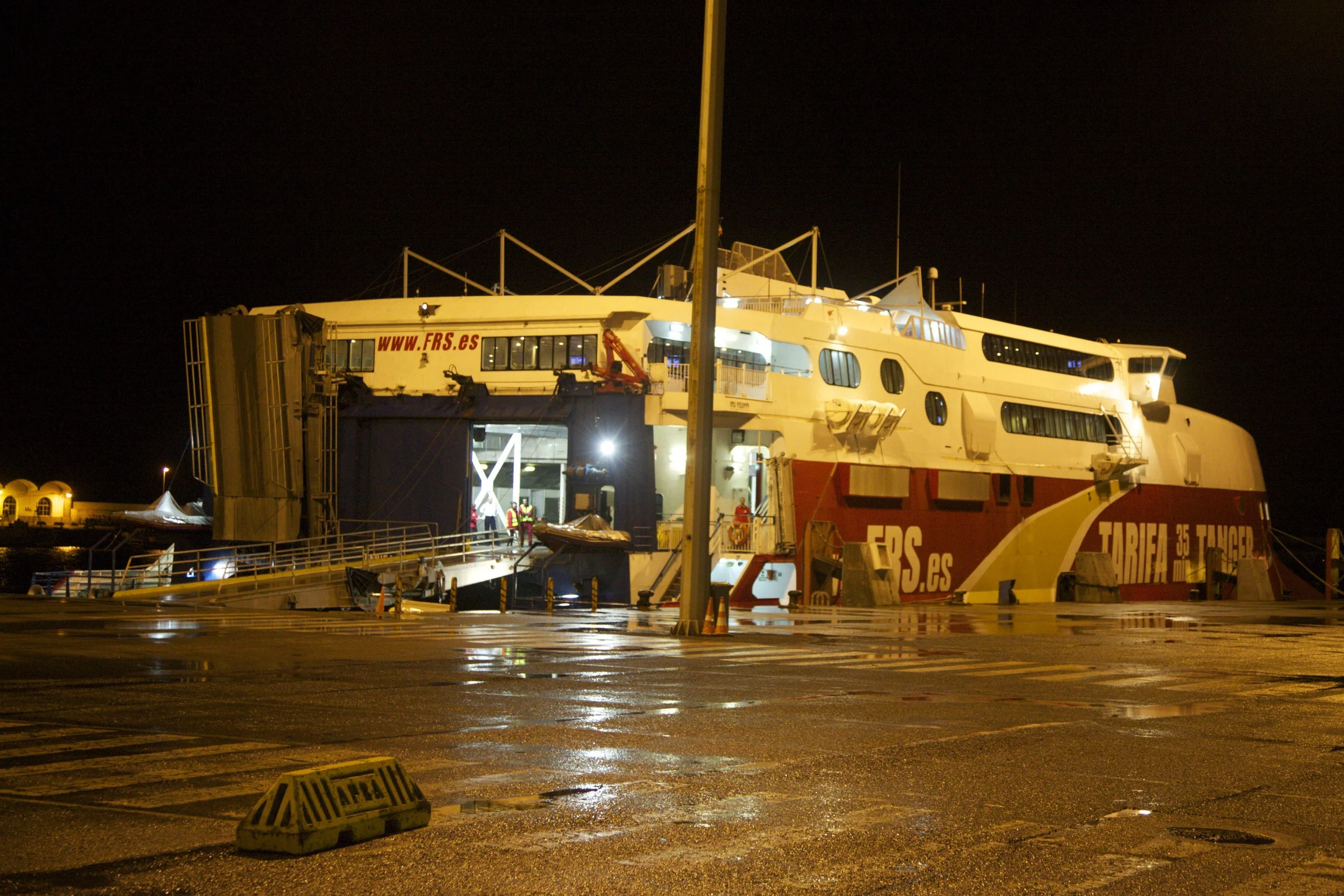 The ferry from Tarifa to Tangier.