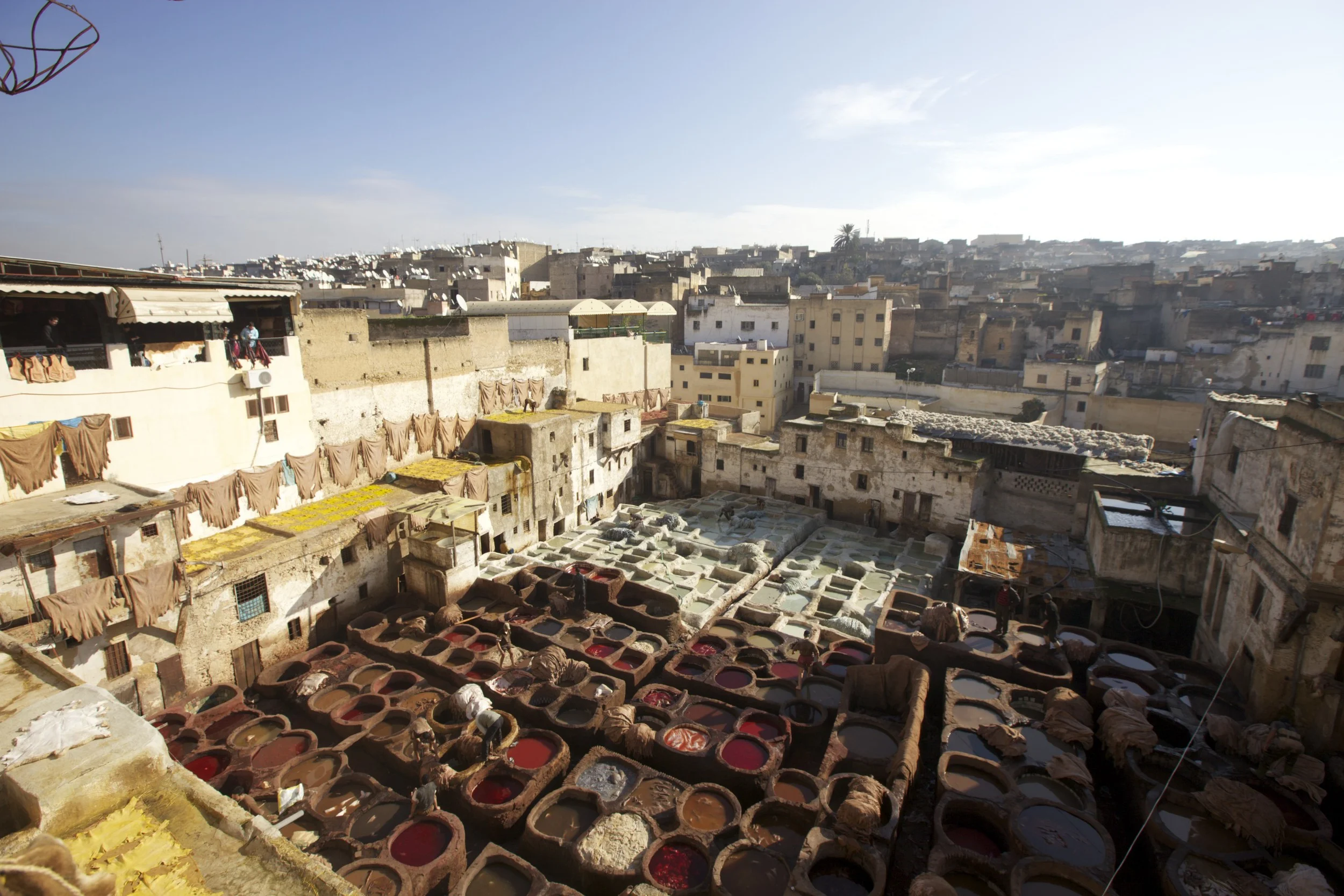 The tannery in Fes.
