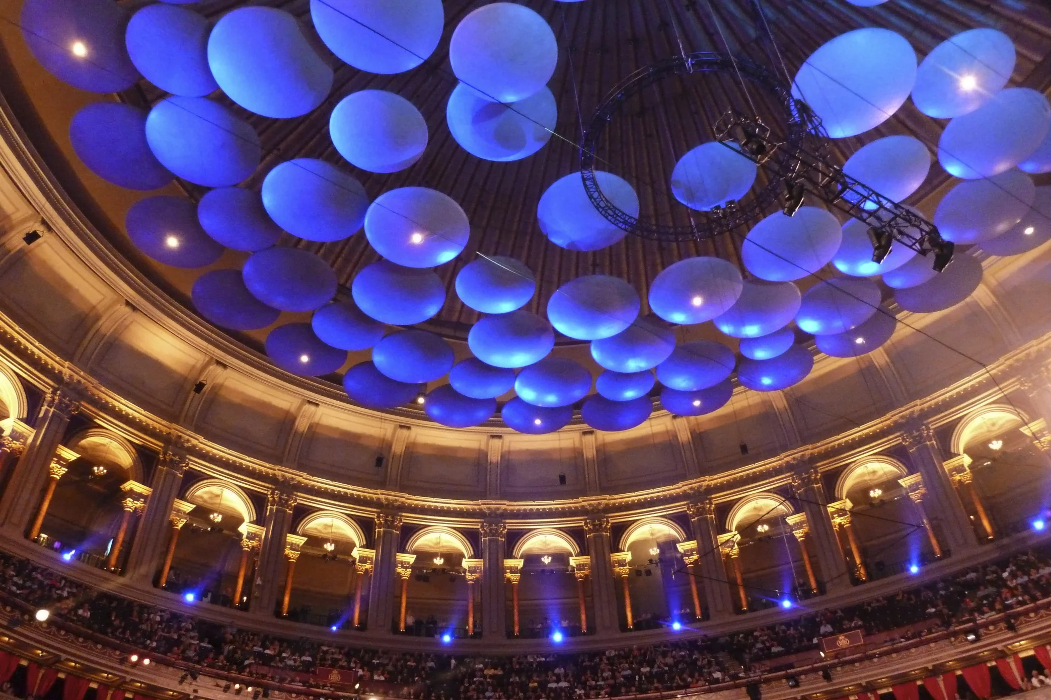 The Royal Albert Hall as viewed from our seats.