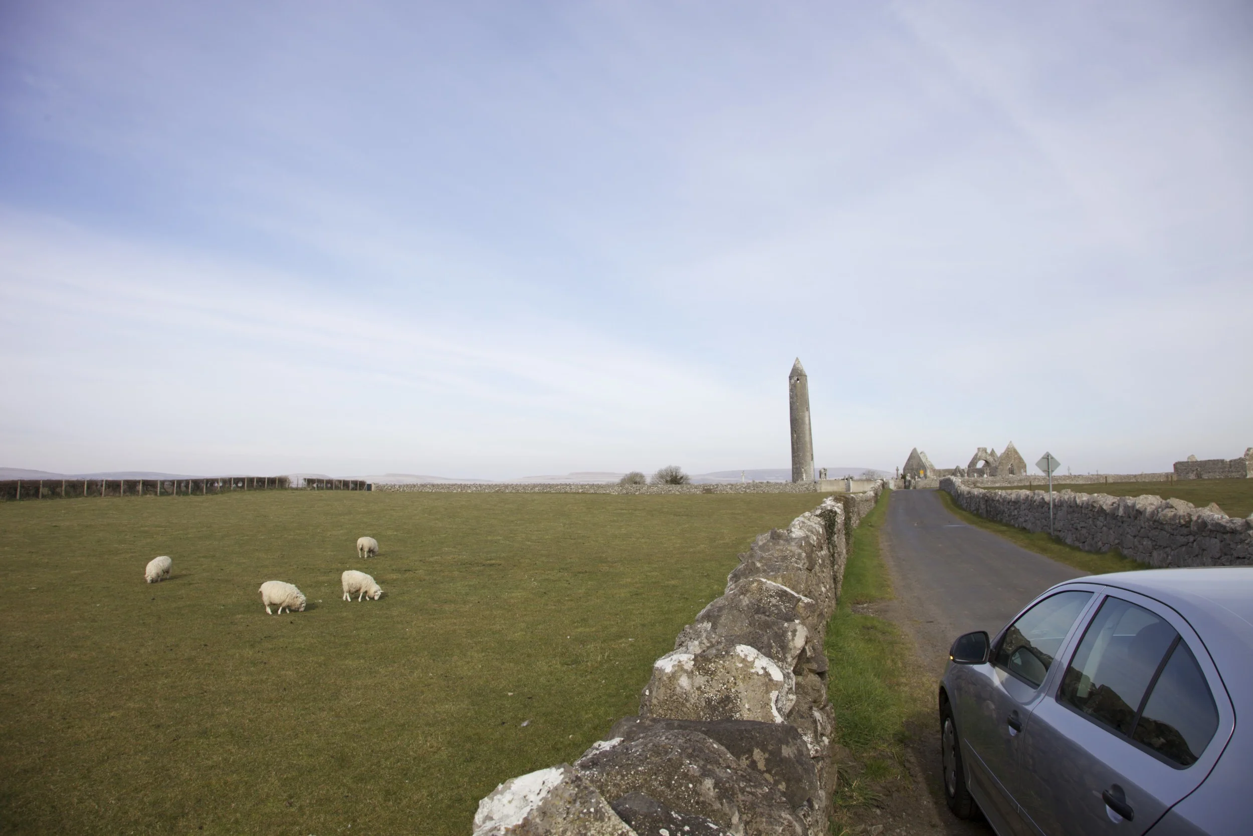 Somewhere on the road from Dublin to the Cliffs of Moher. (Ireland.)