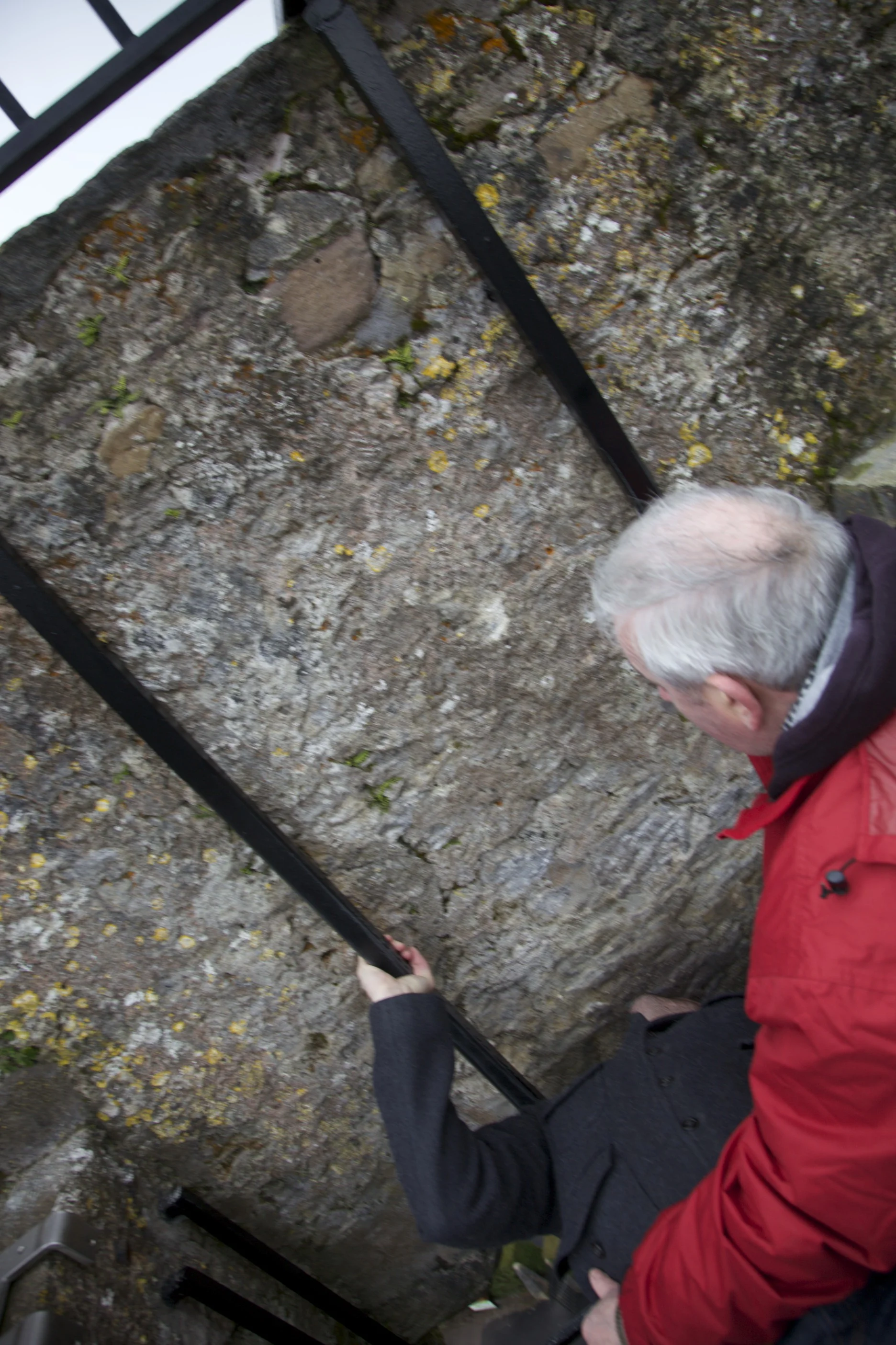 Me kissing the Blarney Stone. (Blarney Castle, Blarney, Ireland.)