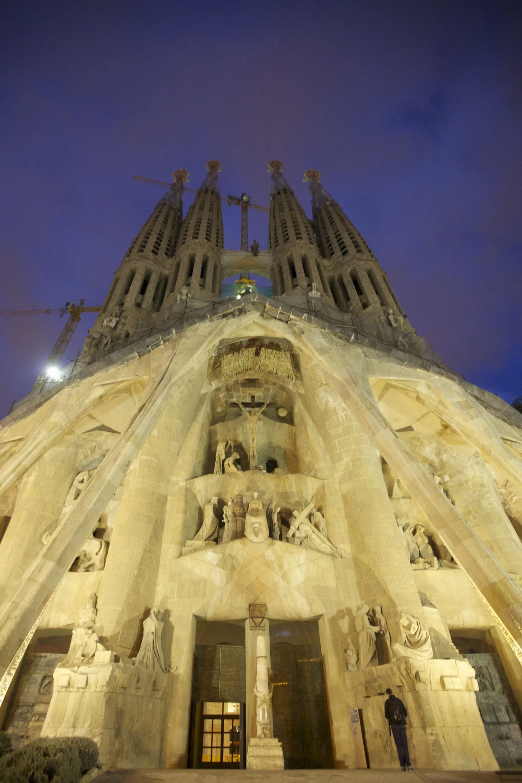Exterior of La Sagrada Familia by Gaudí.