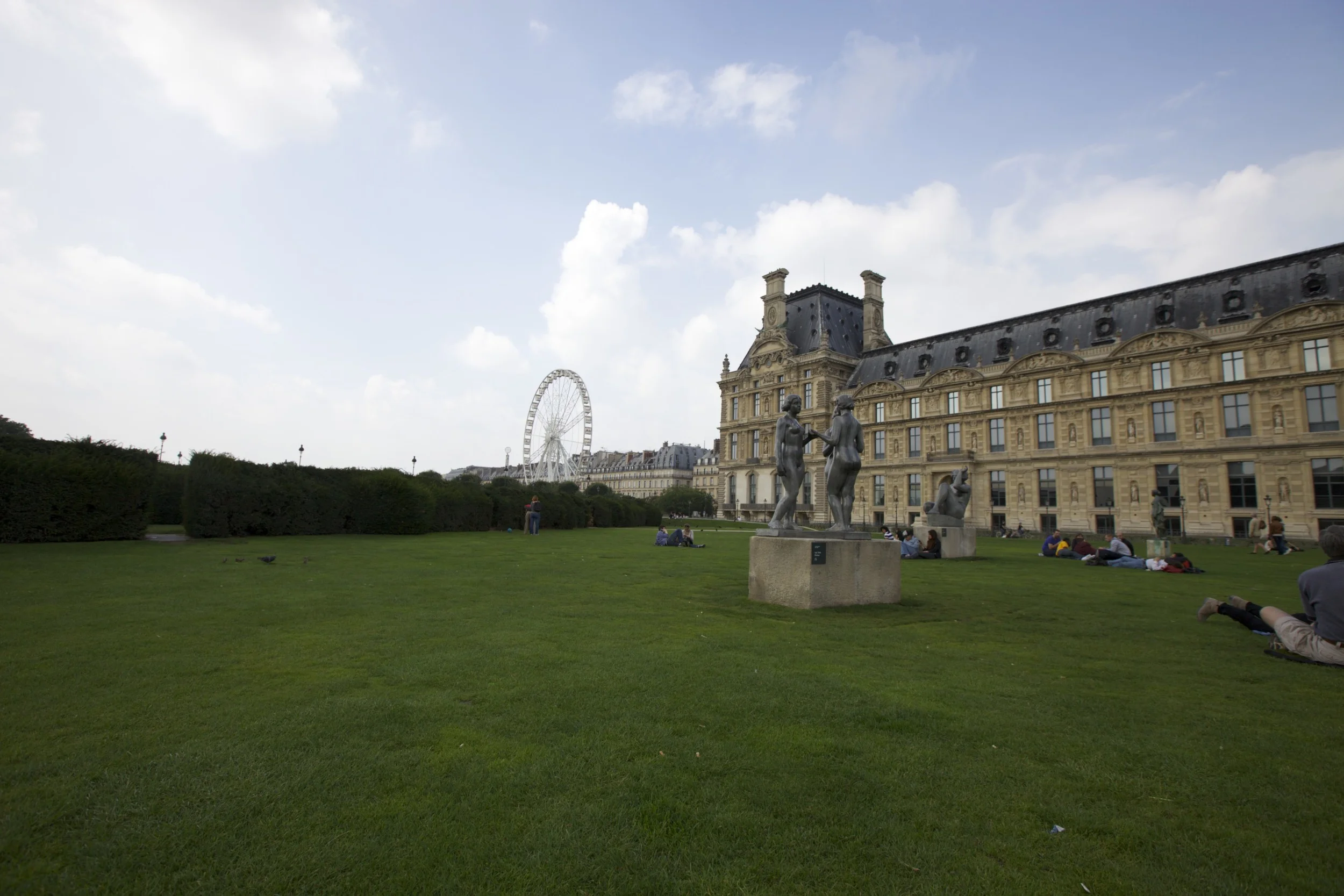 Relaxing near Le Louvre.