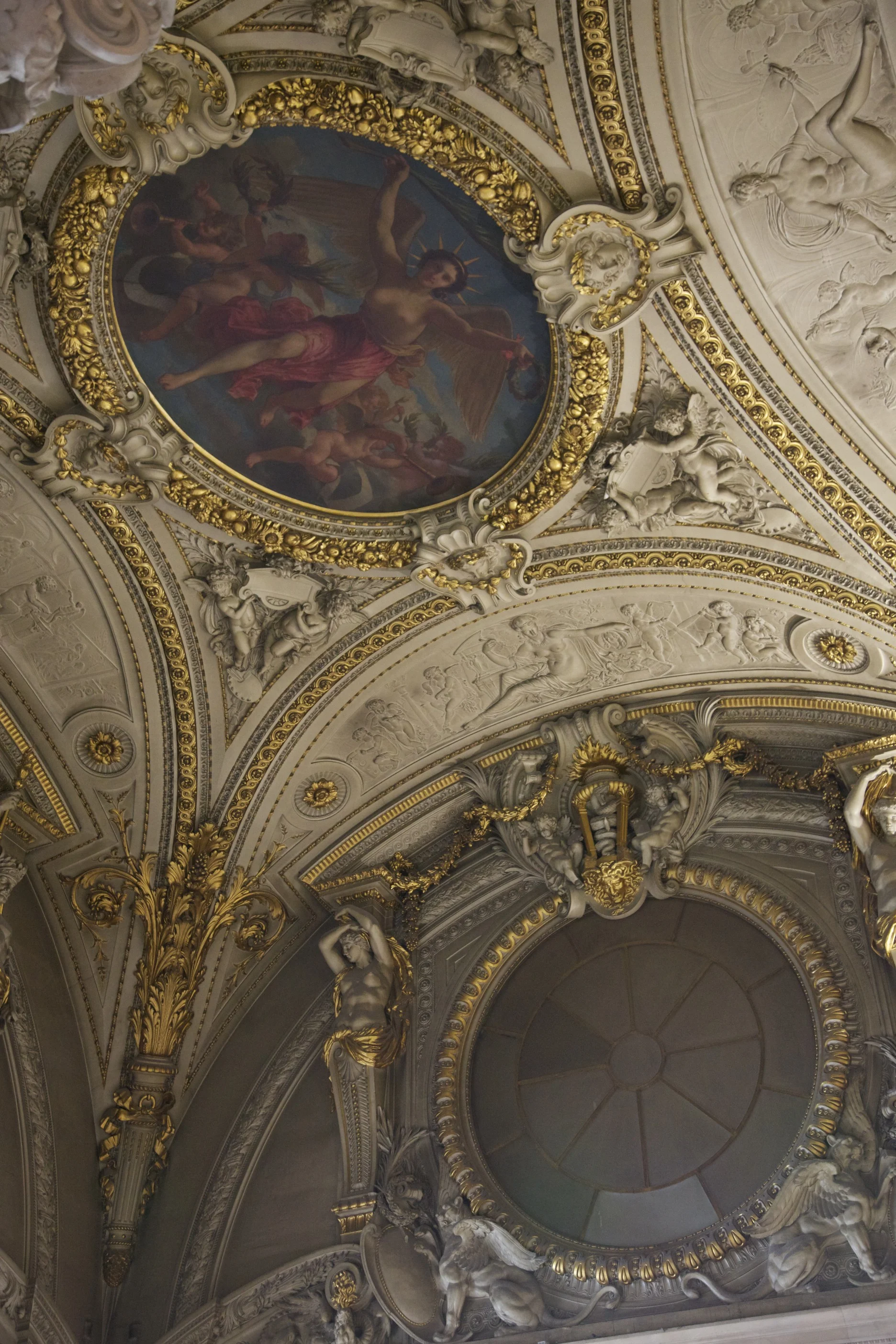 A ceiling at Le Louvre.