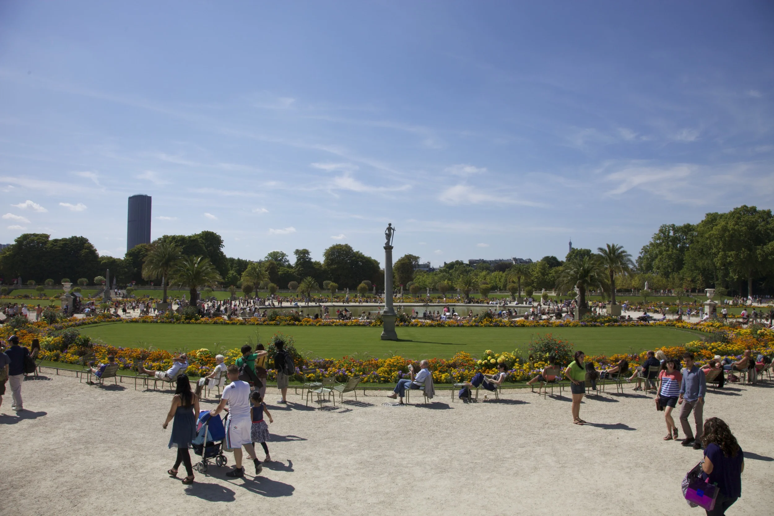 The gardens of the Palais du Luxembourg.