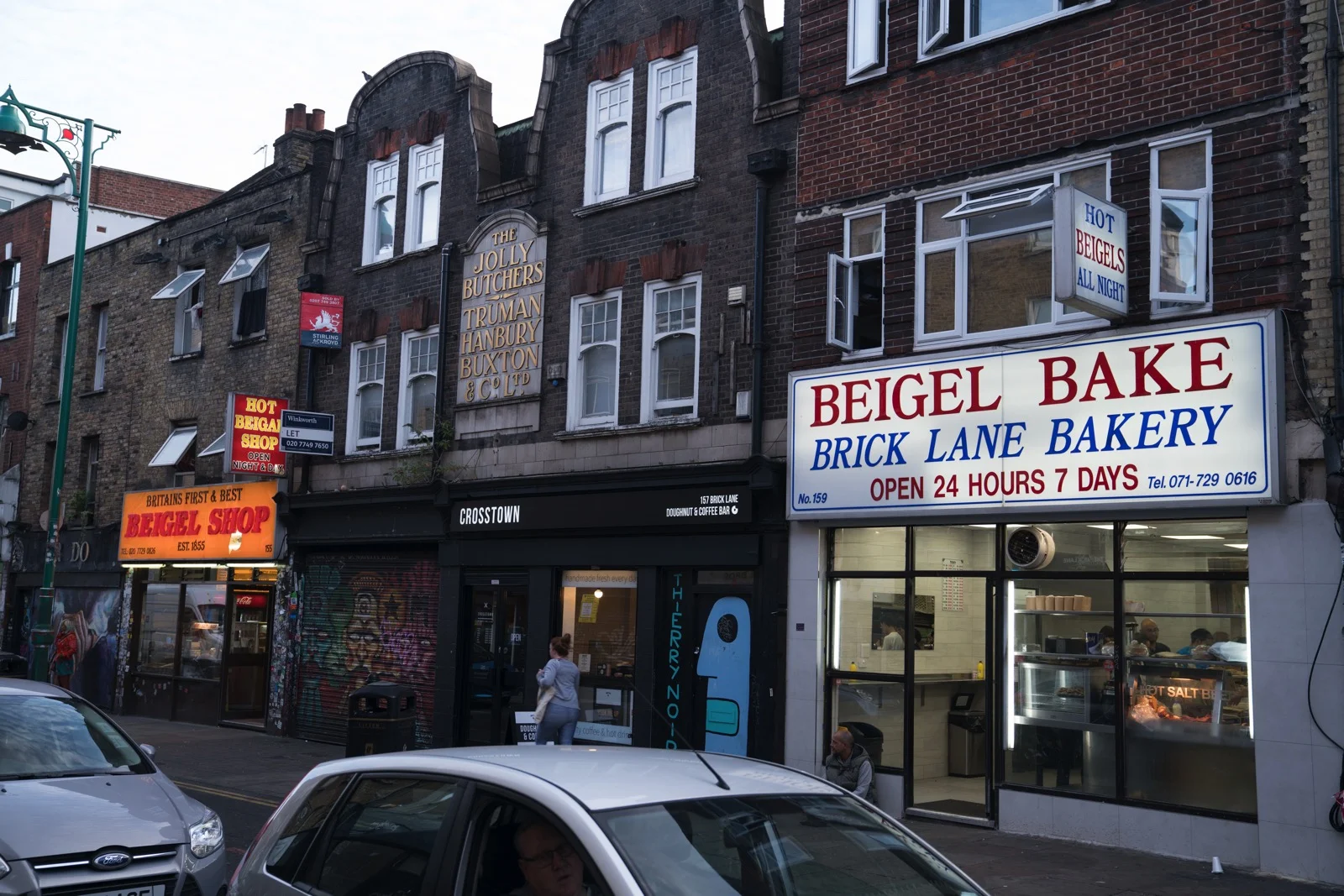 Beigel Bake, the greatest late night/early morning eats place on Brick Lane. (London, United Kingdom.)