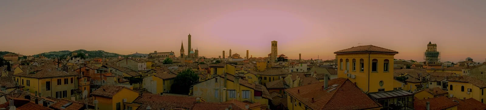 The day view from our tower. (Bologna, Emilia-Romagna, Italy.)