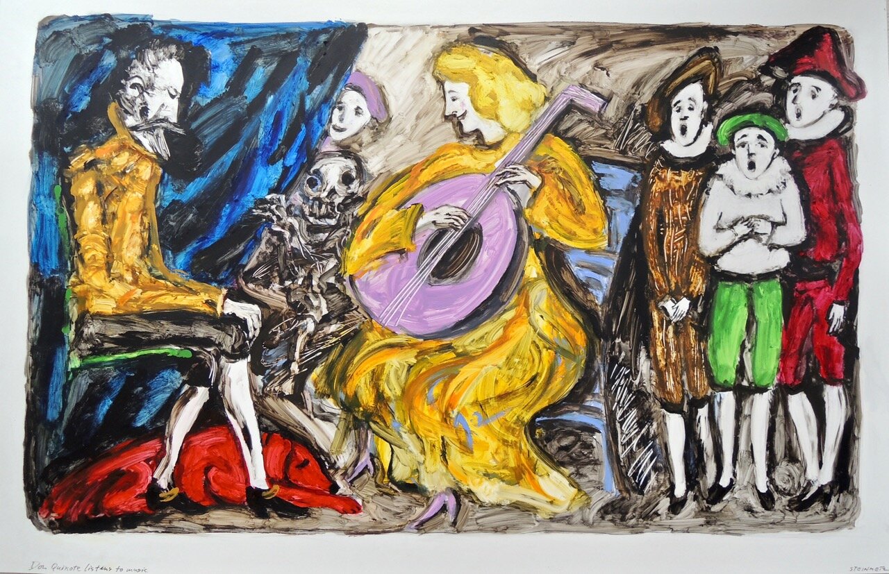 Don Quixote Listens to Music