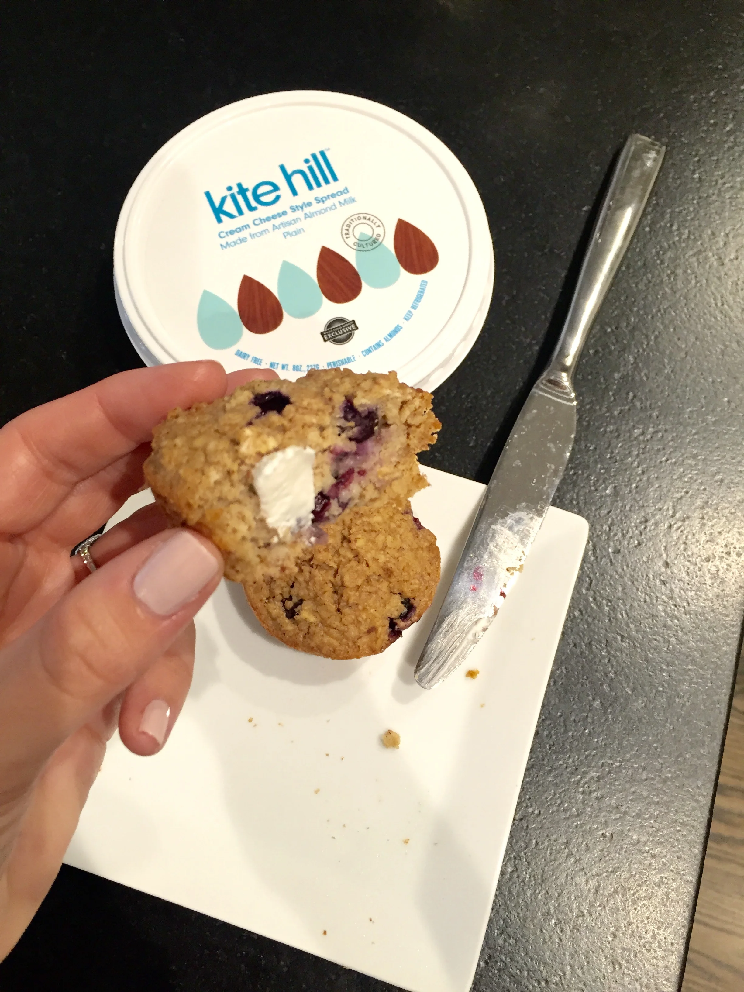 Almond cream cheese...for real. 