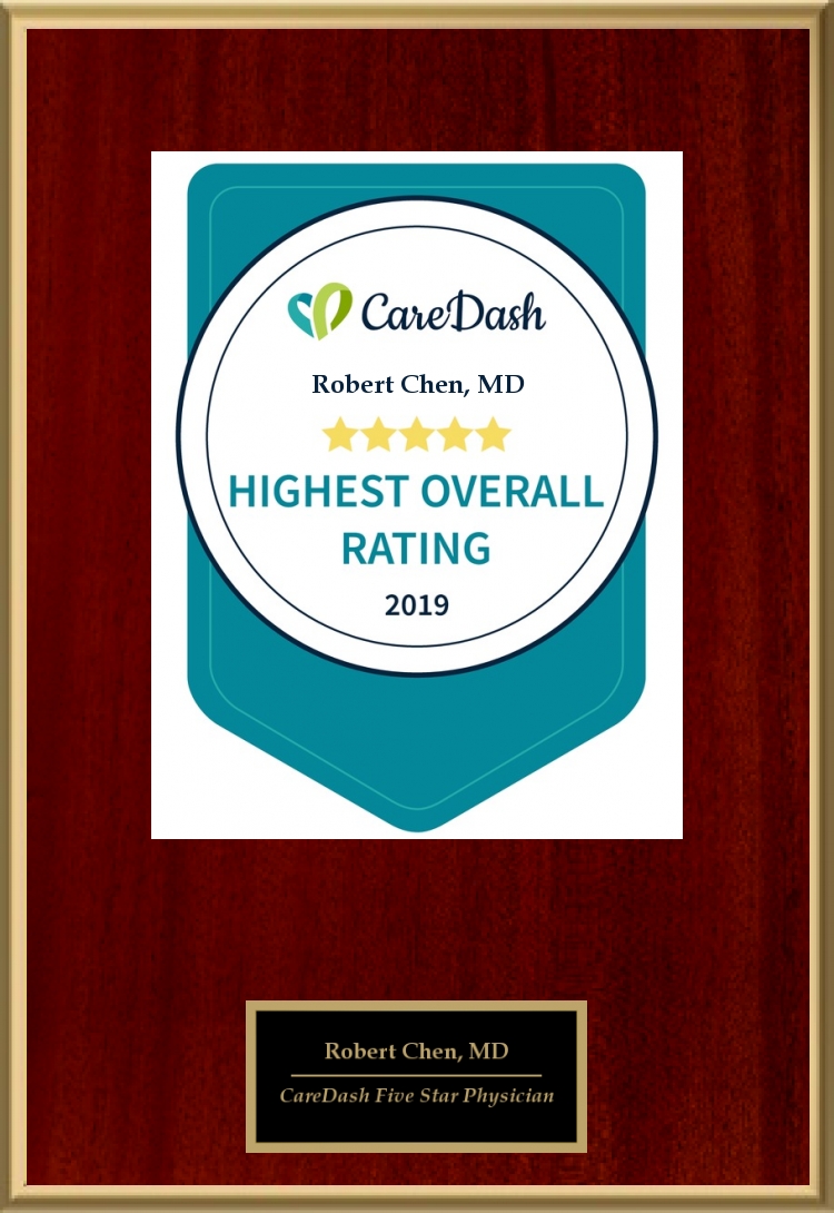 2019 CareDash Highest Overall Rating Five Star Physician awarded to Robert Chen MD PhD - Acacia Dermatology Lawrenceburg and Skin Envy MD Nashville.jpg