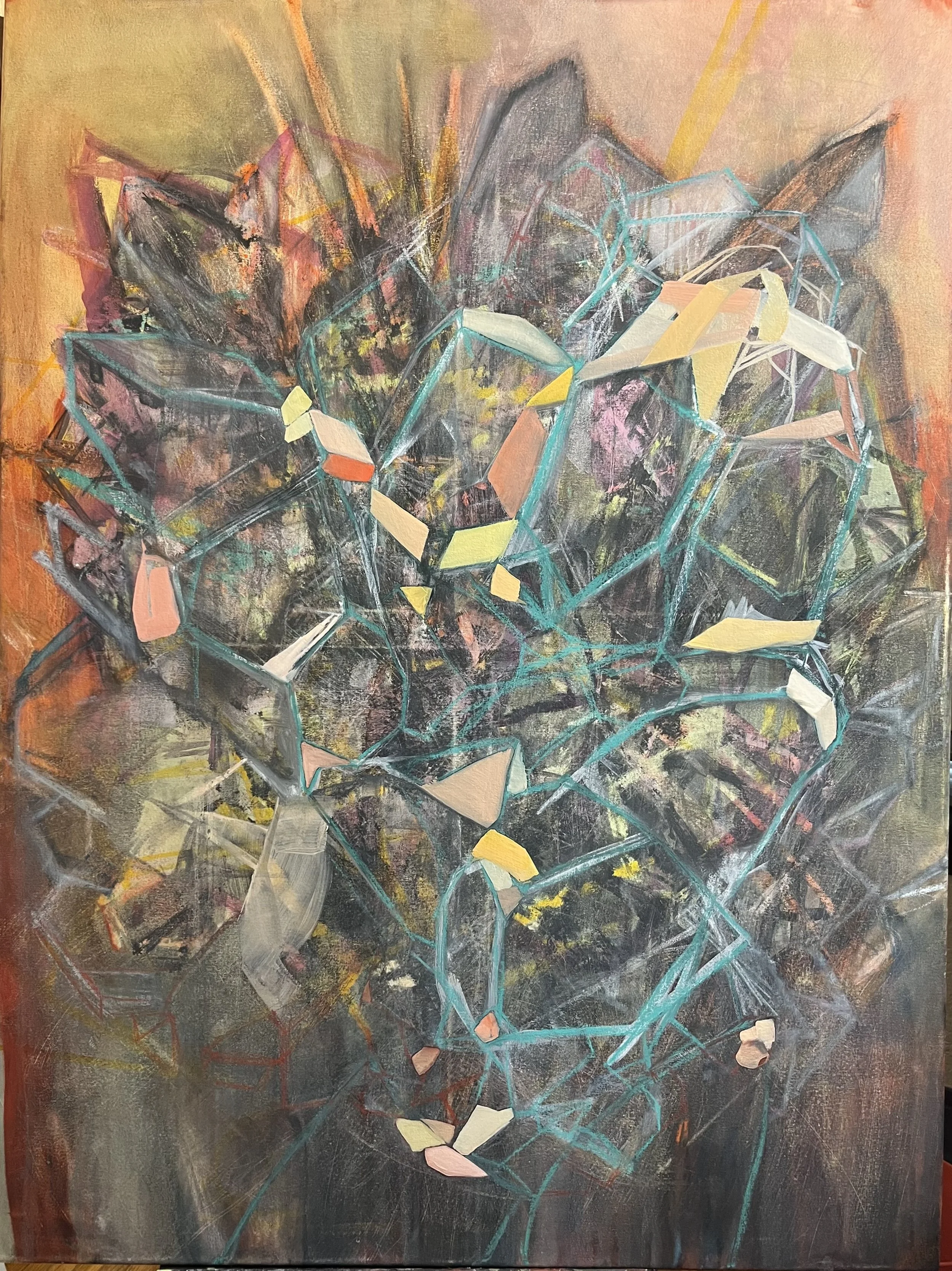 2025 "Shredded"
4x3' Mixed Media on Canvas