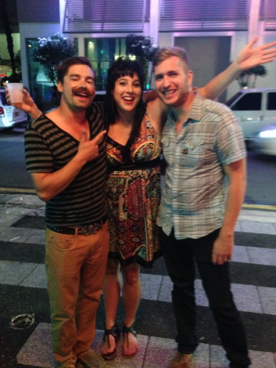 Yep, I'm that drunk tourist (in the middle)