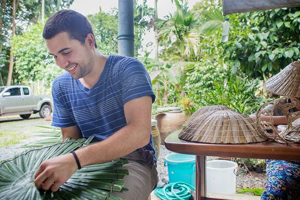Paul Mossine of team Tiny Attic volunteered in the Central Thailand village of Ban Huai Raeng.