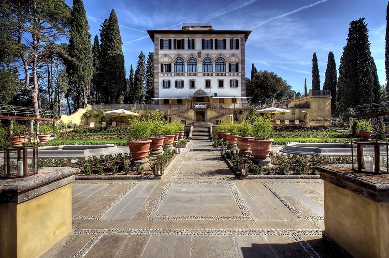 Il Salviatino is a hand-restored 15th century villa on the hillside of Fiesole, Italy (c) Il Salviatino