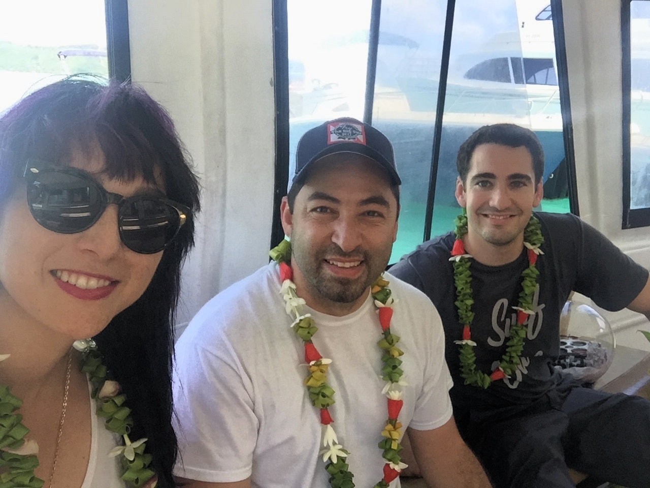 The crew's arrival on Bora Bora