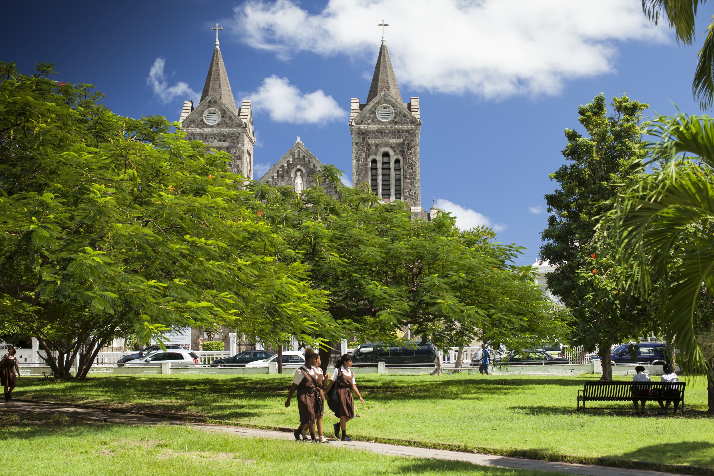 Independence Square is one of St. Kitts' most popular PokéStops. Image courtesy of the St. Kitts Tourism Authority. 