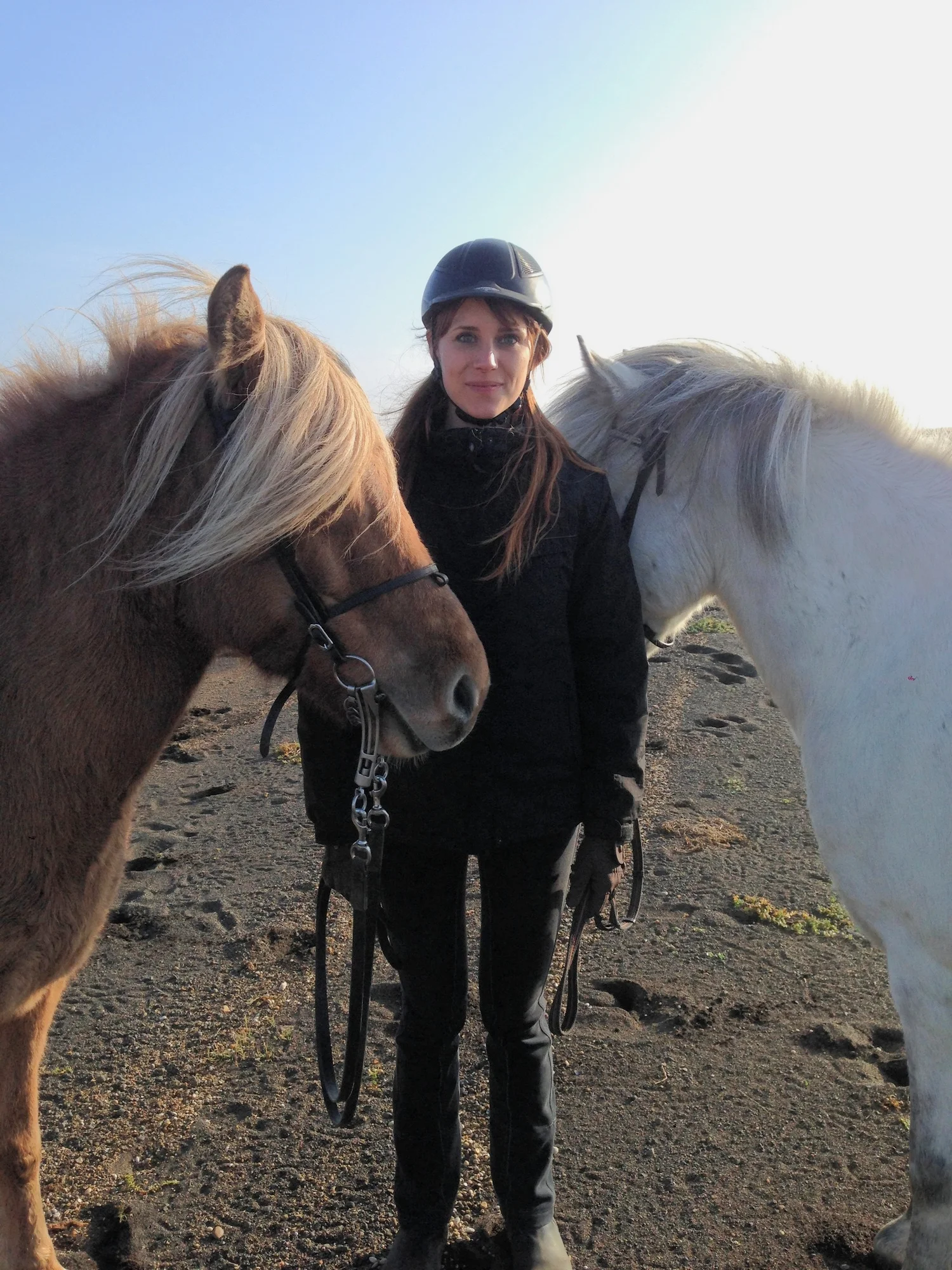 Learning to Ride an Icelandic Horse on a Black-Sand Beach