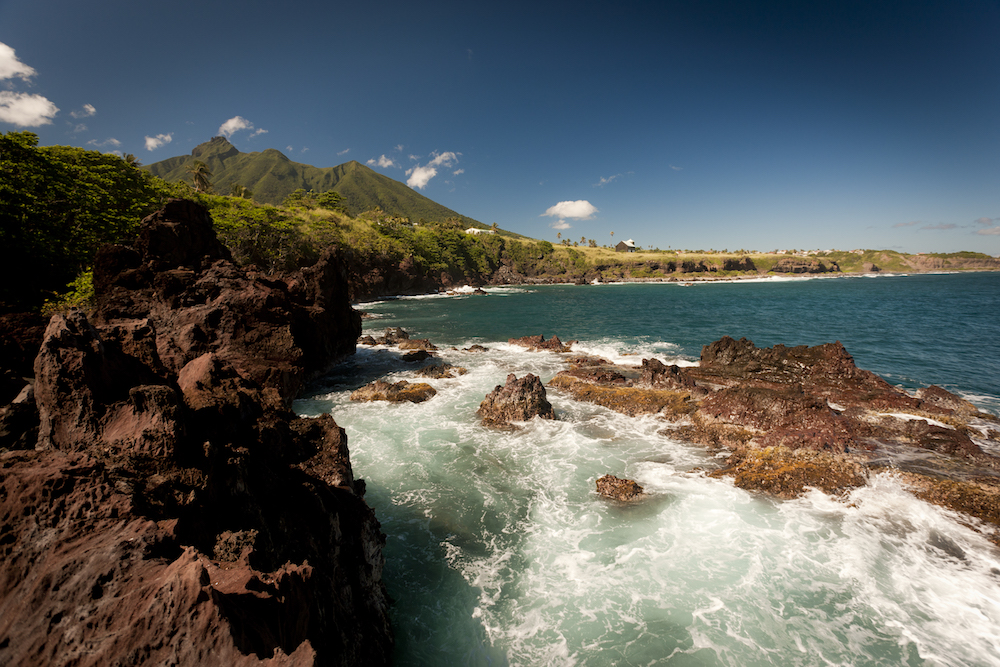 The famous black rocks of St. Kitts. Image courtesy of the St. Kitts Tourism Authority.