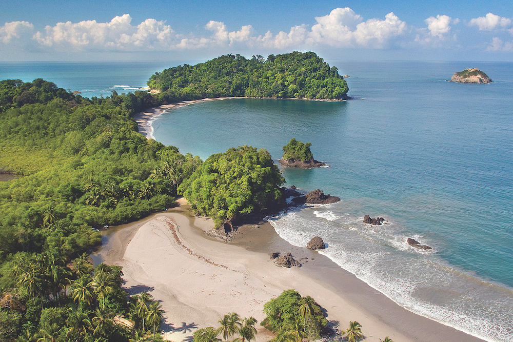 Aerial view of Manuel Antonio National Park. Image courtesy of Costa Rica Tourism Board.