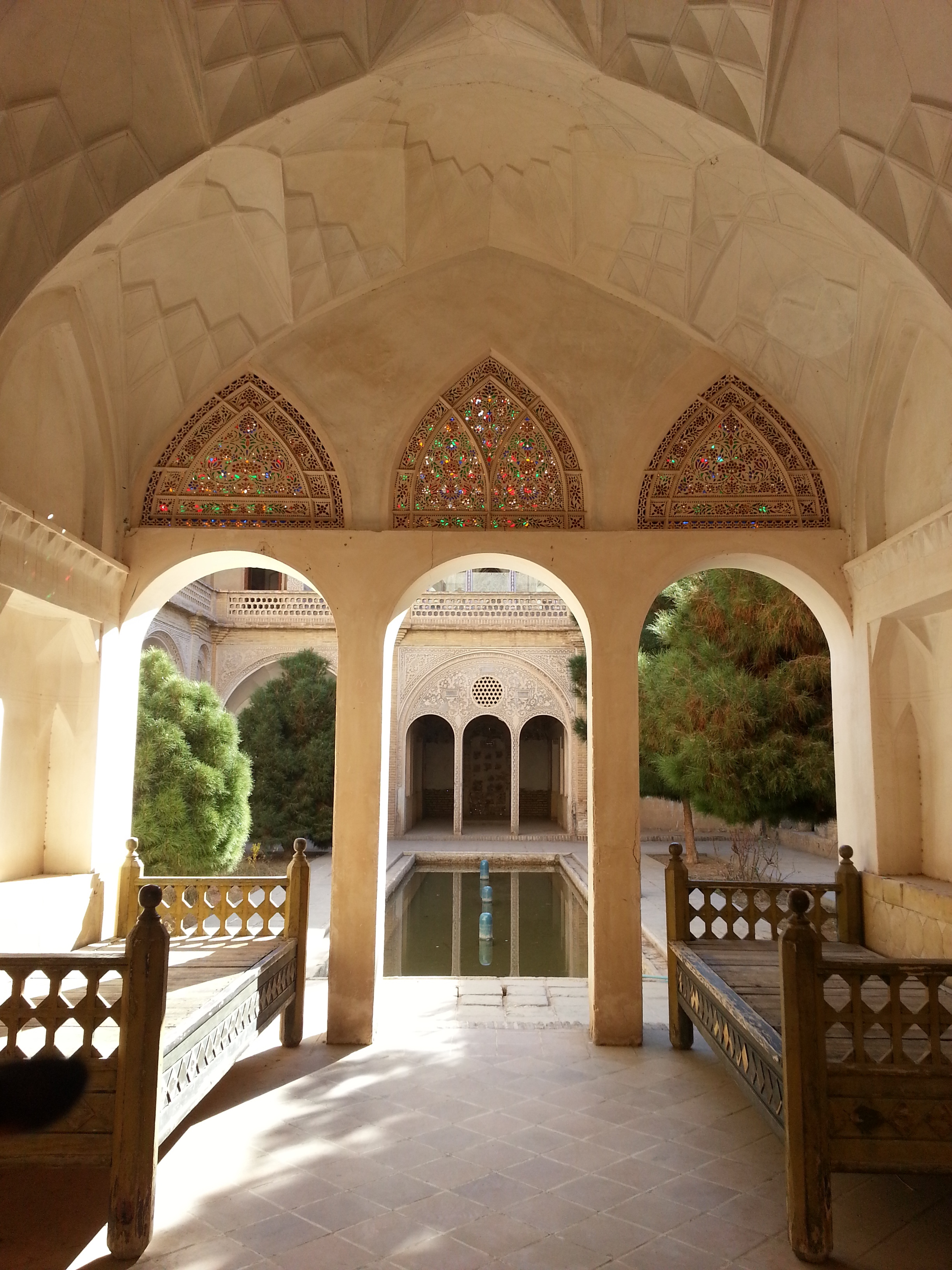 Abbasi House, a historic home located in Kashan, Iran