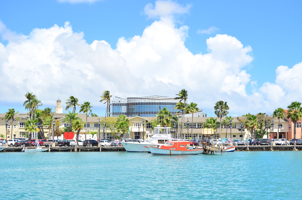 The seaside town of Oranjestad. Image courtesy of the Aruba Tourism Authority