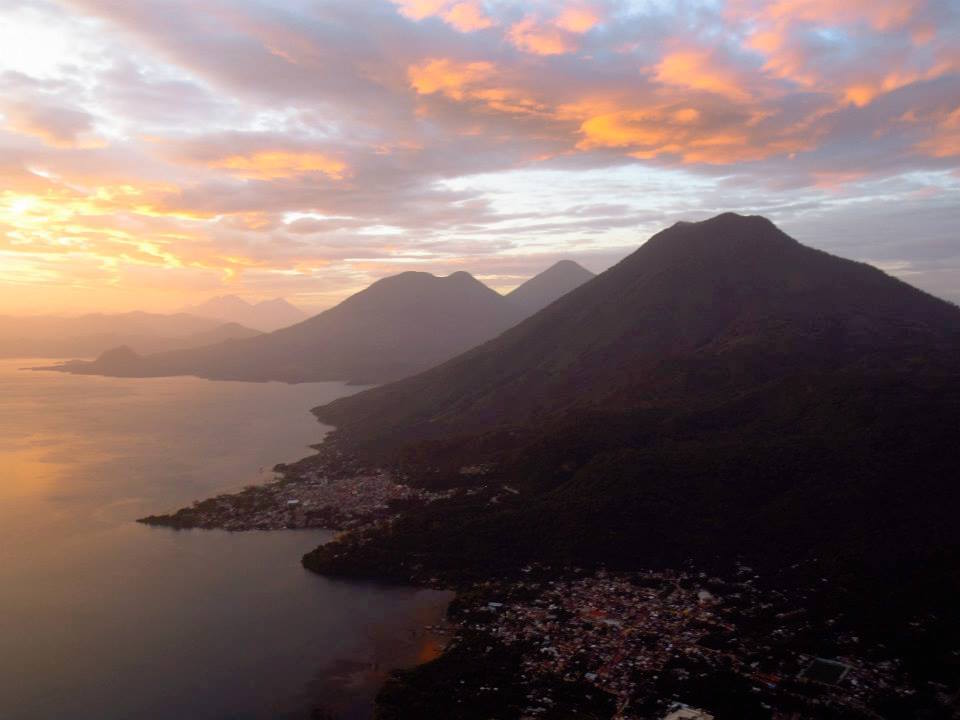 Sunrise over Guatemala's Lake Atitlán