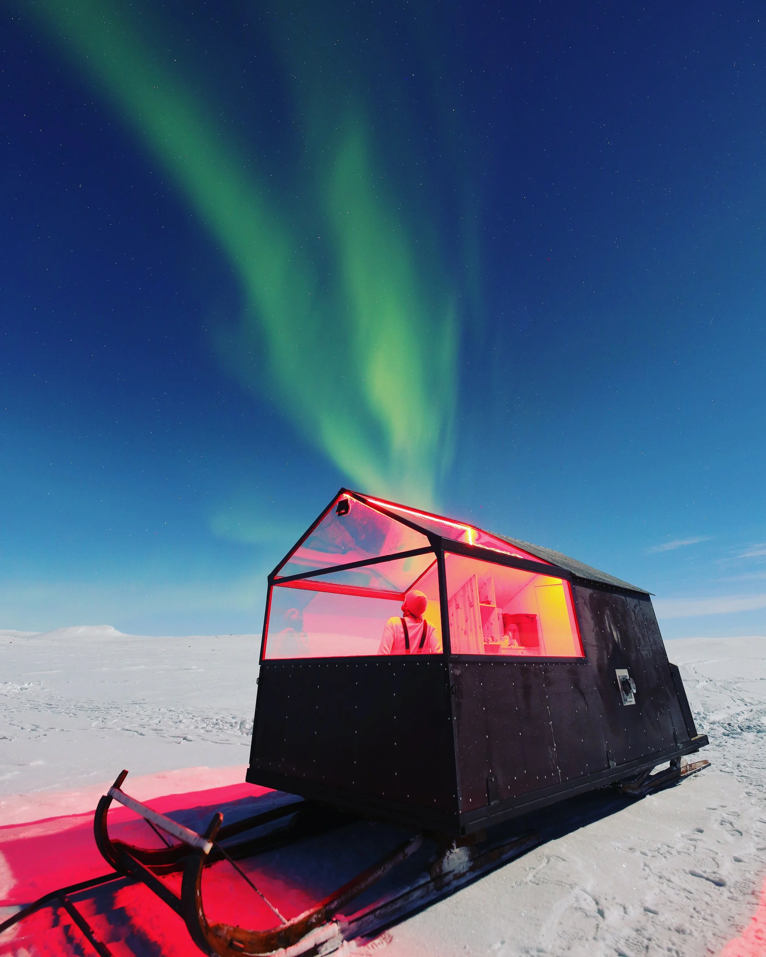 Is This Hotel On Skis the Coolest Way to See the Northern Lights?