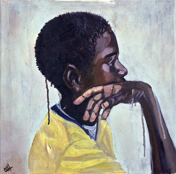 Study of Emanuel 18 X 18 Oil on Canvas