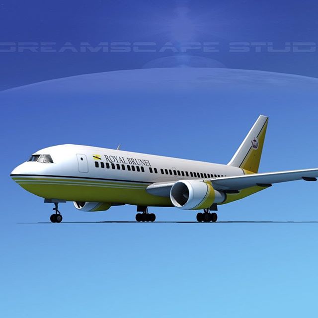 Boeing 767-200ER Royal Brunei #boeing #boeing767 #boeing767200 #plane #planes #airplane #airplane_lovers #planepics #planespotting #instaplane #instaplanelovers #dreamscapemodels #3dmodeling #aircraft #3dart #3dartist #aircraftlovers #boeingpilot #pilotslife #royalbruneiairlines #dreamscape3dmodels