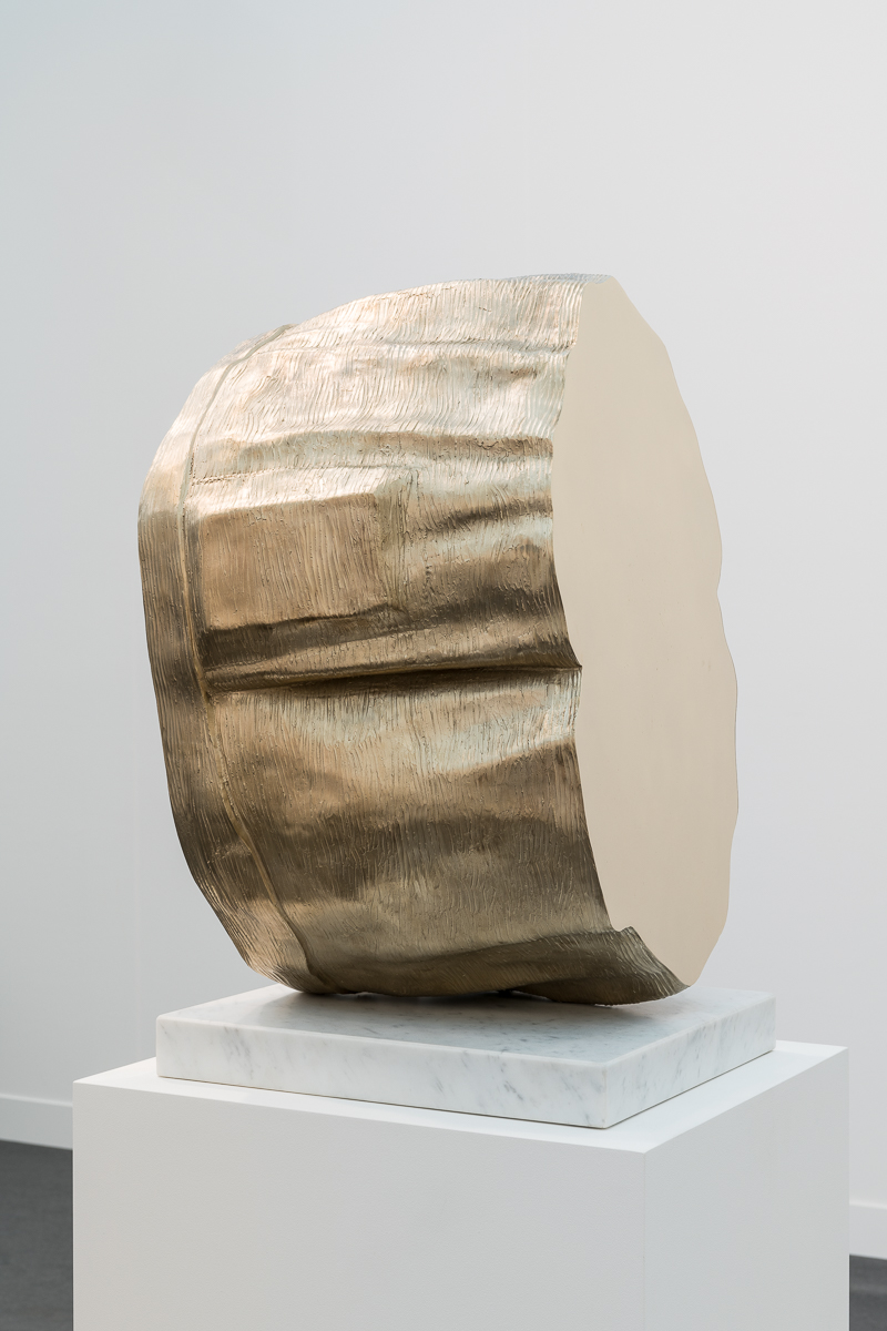 Thomas J Price, Power Object (Section 1, No.1), 2018, Aluminium bronze composite with marble base, Bronze 62 x 44 x 32 cm, Marble 5 x 40 x 40 cm, T_PRI0088, Photo by Damian Griffiths, Detail 2.jpg