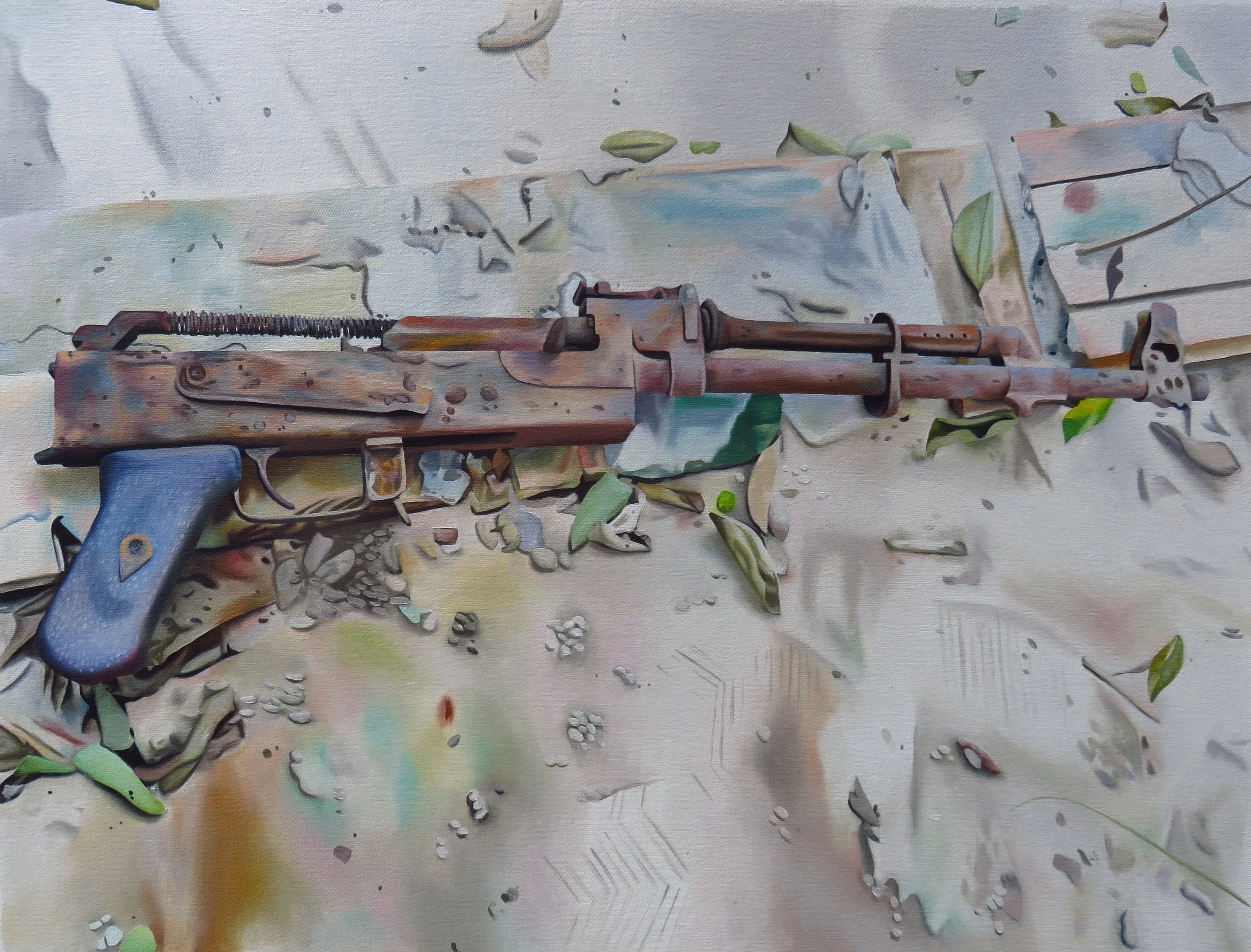 RUSTED AK47 PROVIDED BY THE CHINESE TO THE KHMER ROUGE