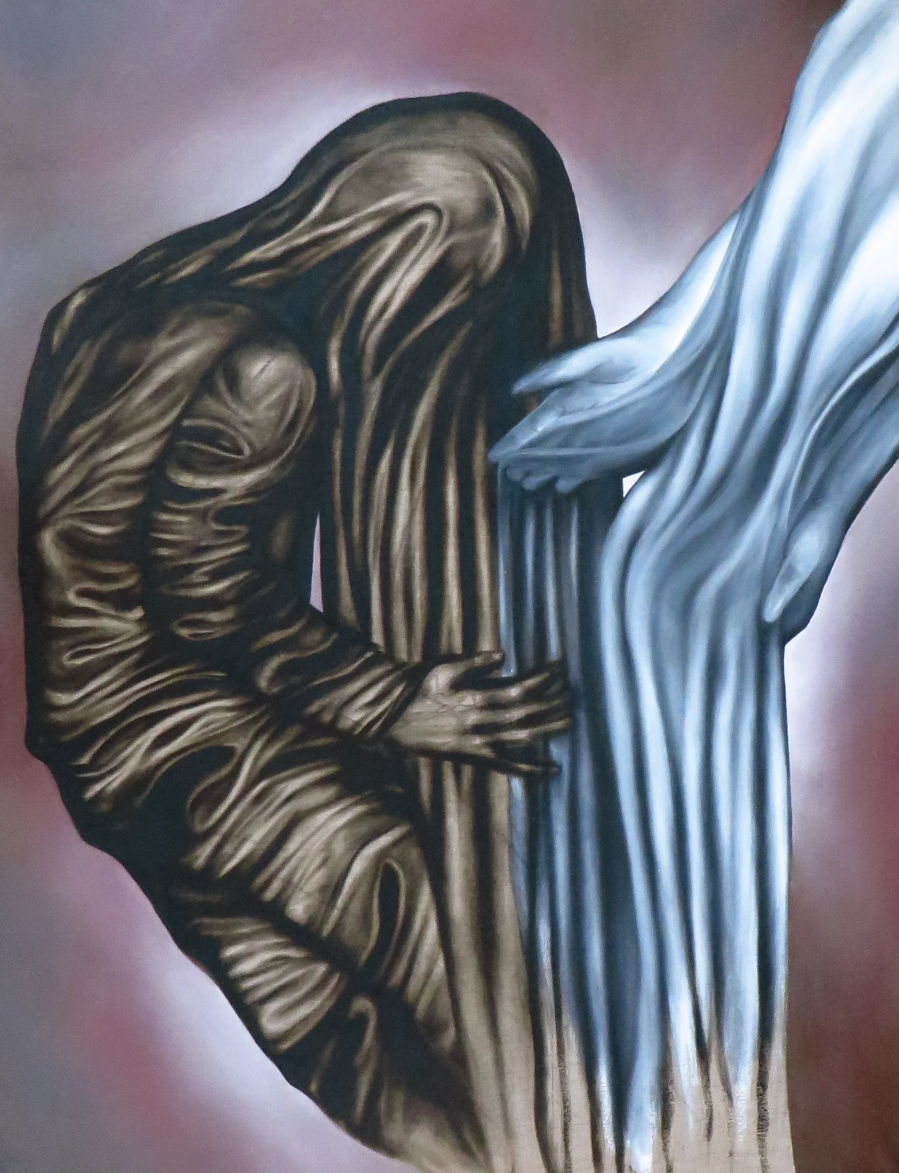   The Gift,  2013, 36x48in., Oil Stick on raw linen 