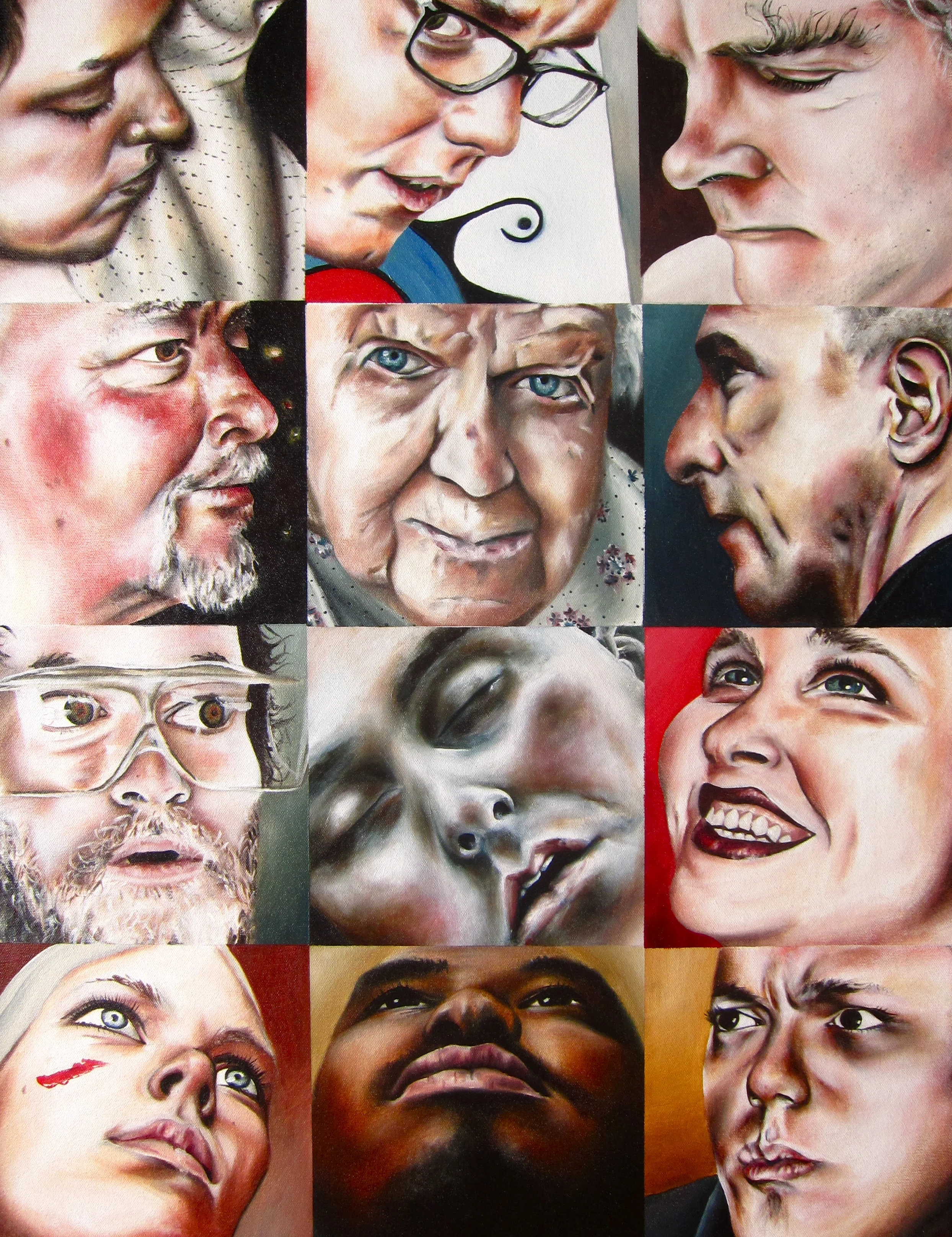   Compartmentalization 11:08PM , 2007, 31.5x25.5in., Oil on Linen    