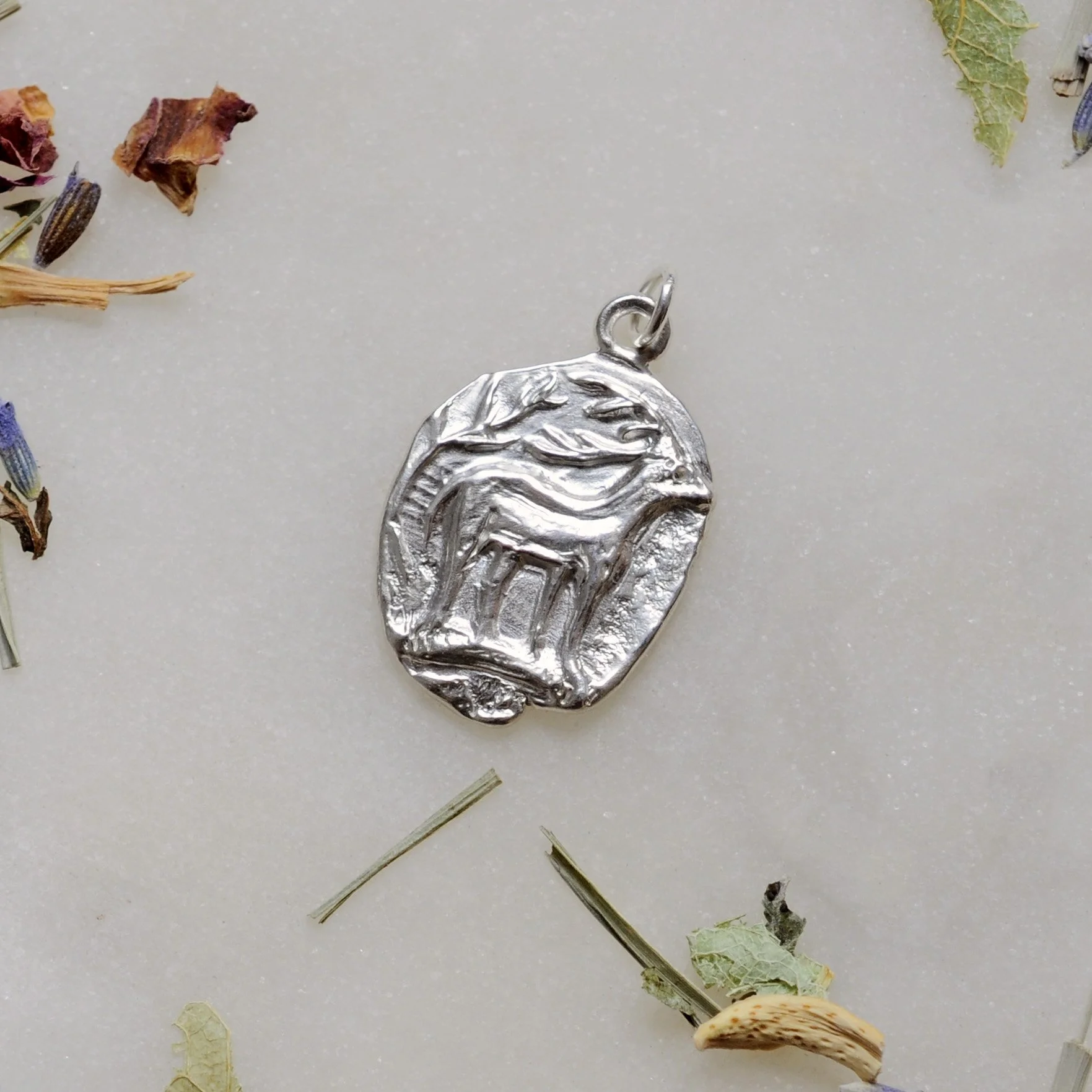 Wild Deer in SIlver