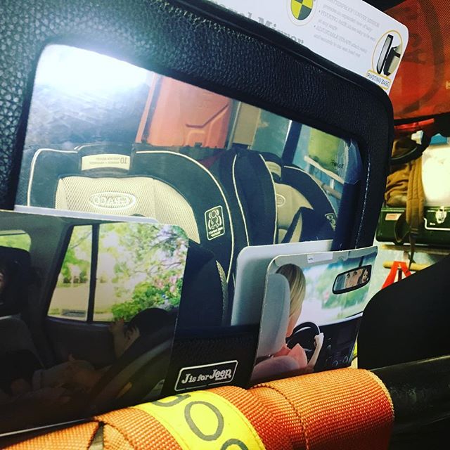 We should have two more Jeepers joining the family tomorrow morning. I couldn’t pass up the Jeep brand baby mirror. Wish us luck!