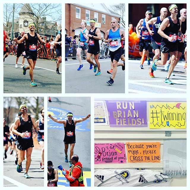 On Monday I accomplished a goal that was almost 20 years in the making. I ran the Boston Marathon! It started out fun enough for 13 miles but then my quads and hammy caught up to me. I fought through to the full 26.2 miles thanks to support from my s