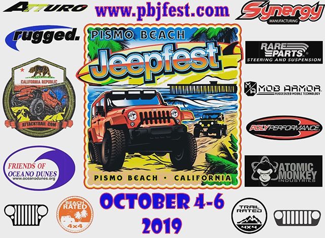 Hoping everyone has a nice long weekend and can spend time with their family, Jeep included. Be sure to register for Pismo Beach Jeep Fest before July for an extra raffle ticket and chance to win an early prize give away.