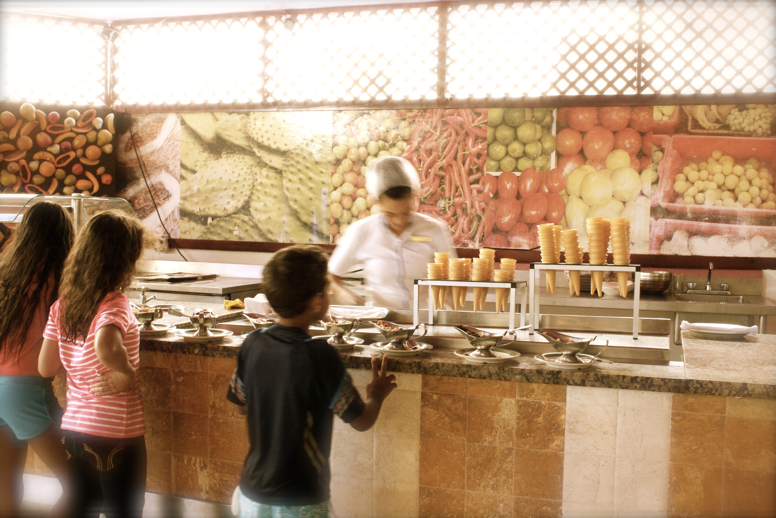 Ice Cream Station at the Buffet