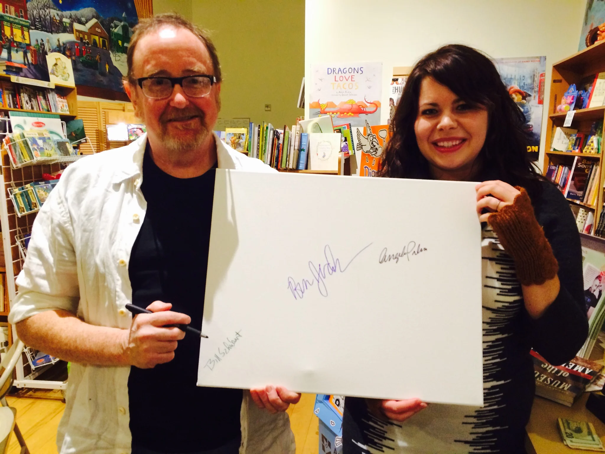 Angela Palm and I are immortalized.