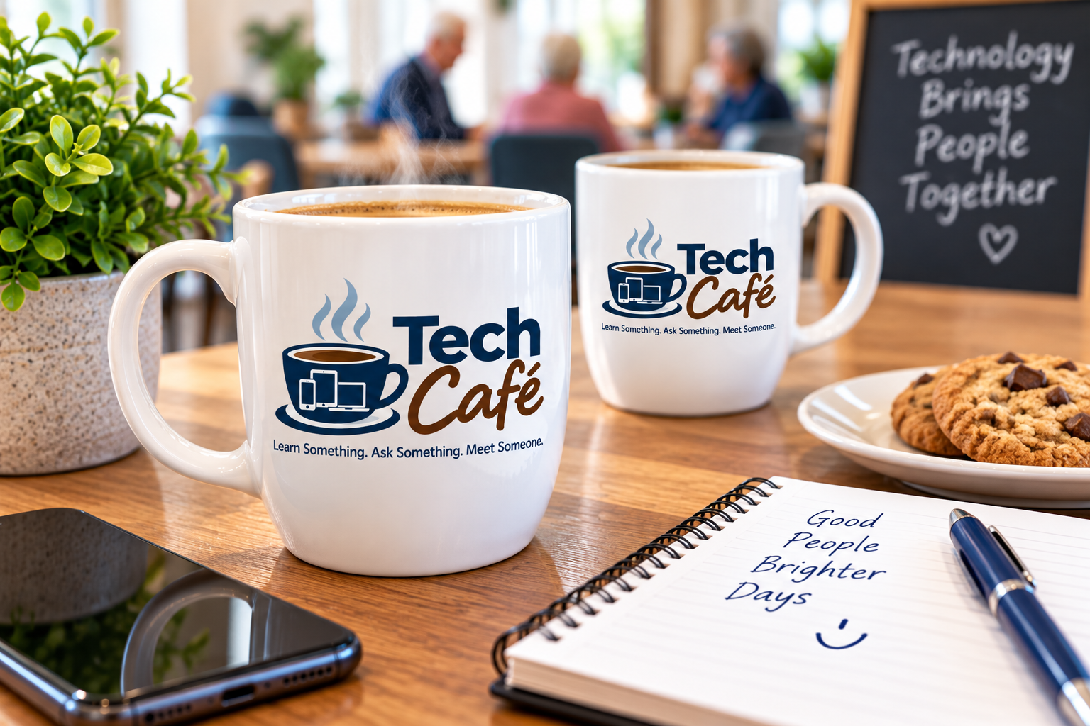 Tech Café social technology program for Edmonton retirement communities