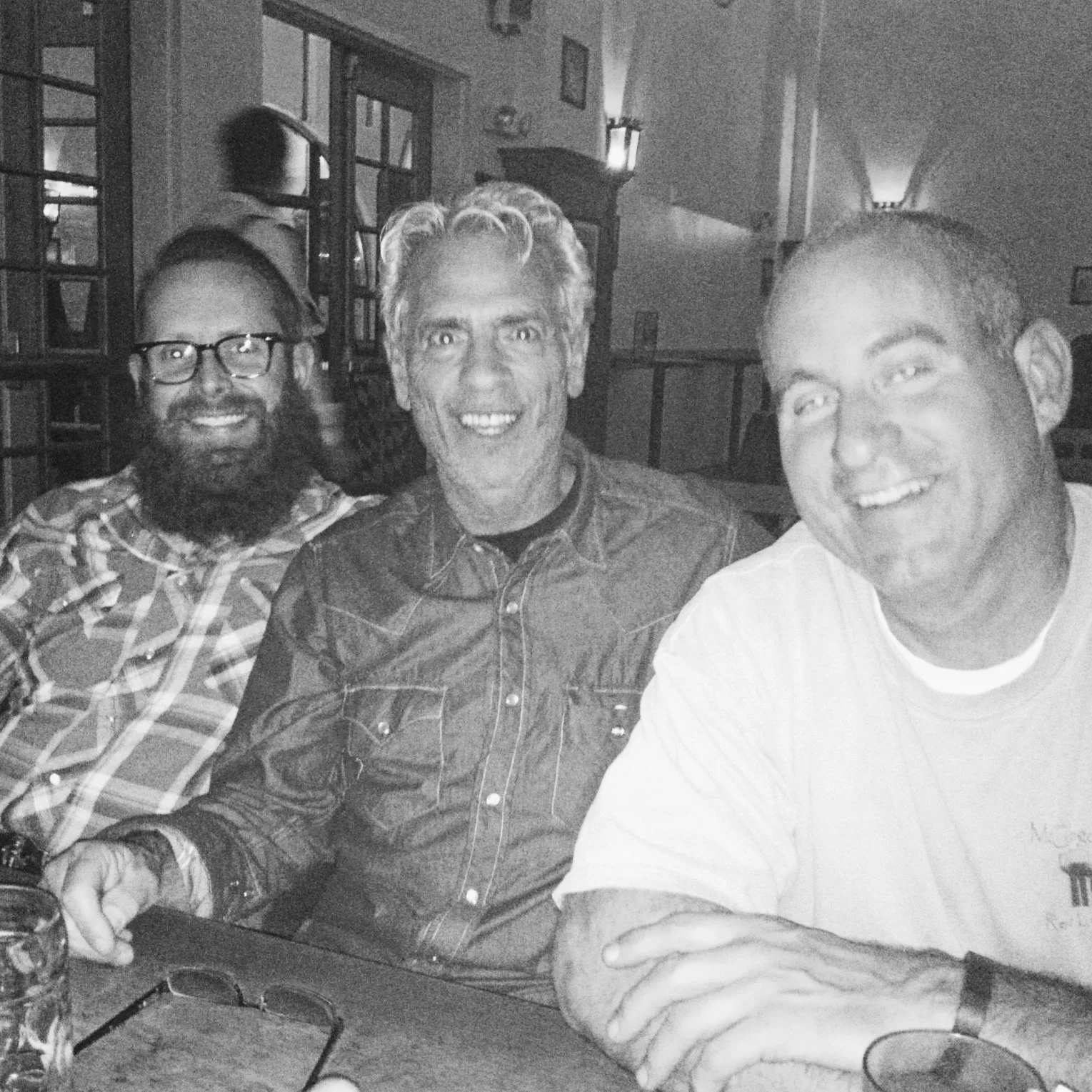 Buddy Rhodes (center), Brandon Gore (left), and Jon Schuler (right) at World of Concrete in Las Vegas, 2014