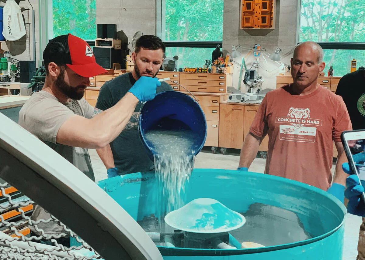 Learn how to make rubber molds for GFRC concrete, post tension, Dusty