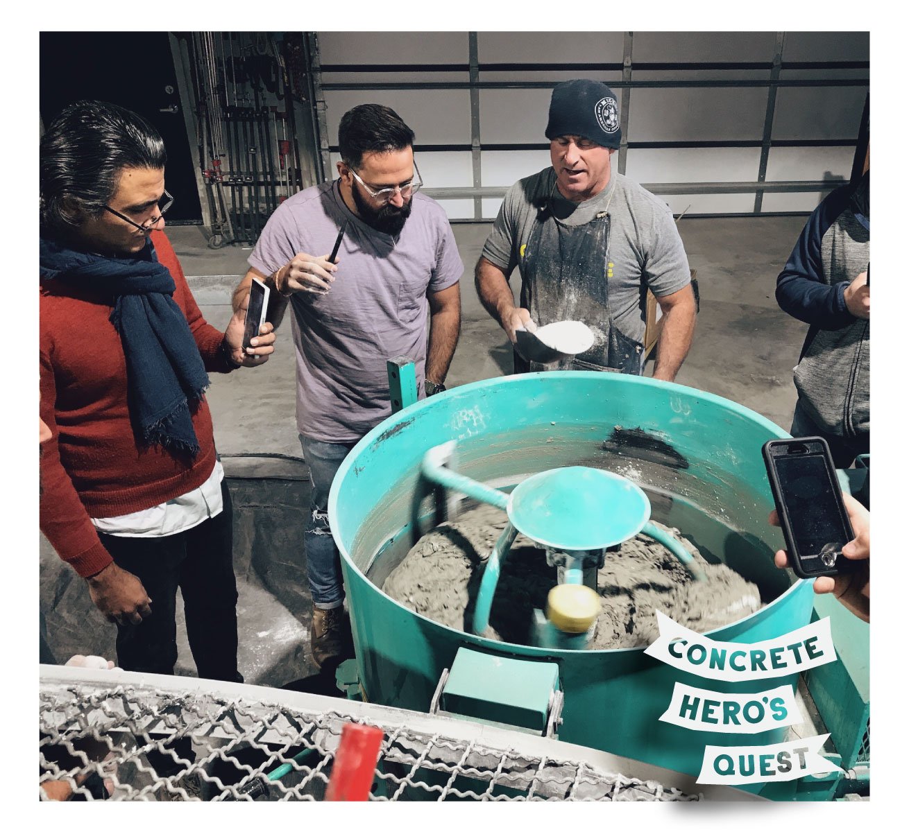 DO I NEED TO BE EXPERIENCED IN CONCRETE TO ATTEND THE 'CONCRETE HERO'S