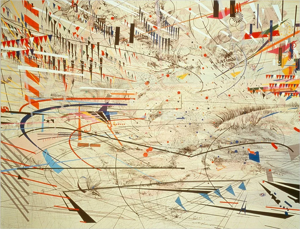 Julie Mehretu, “Stadia I” 2004.