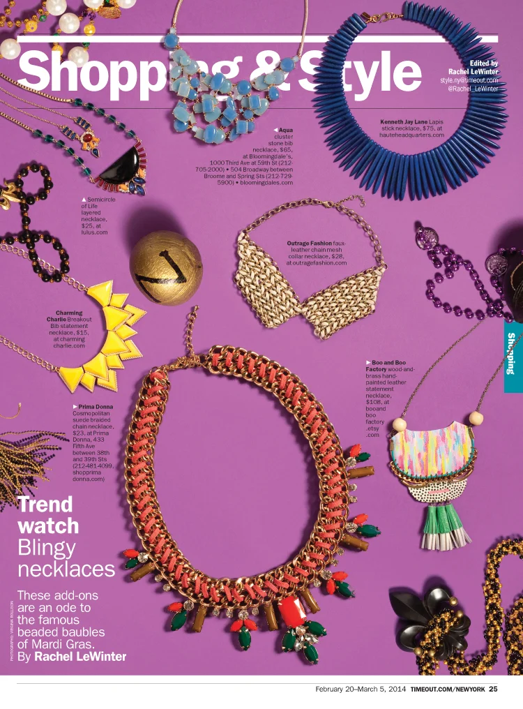 Blingy necklaces for Mardi Gras