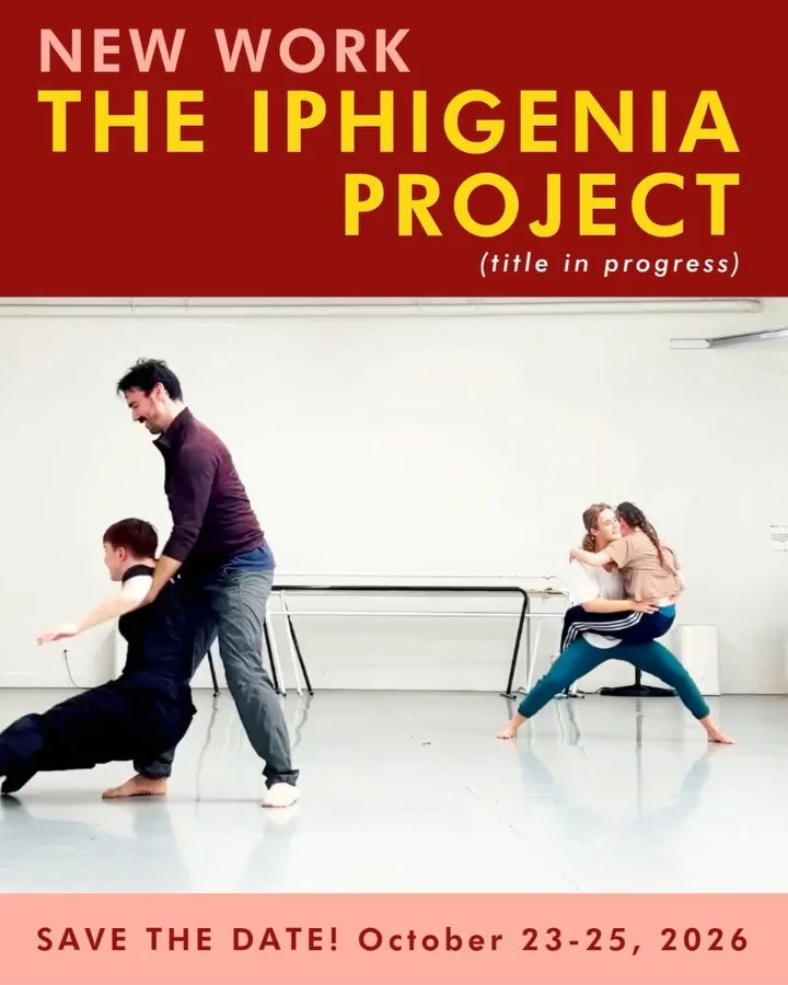 In September, we started working on a new evening-length piece. For &ldquo;The Iphigenia Project&rdquo; (very much a title-in-progress), we&rsquo;re using a classic Greek tragedy as the initial seed for devising an original show. We&rsquo;ve never do