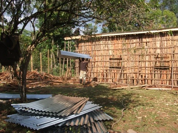 An Open Way school building under construction