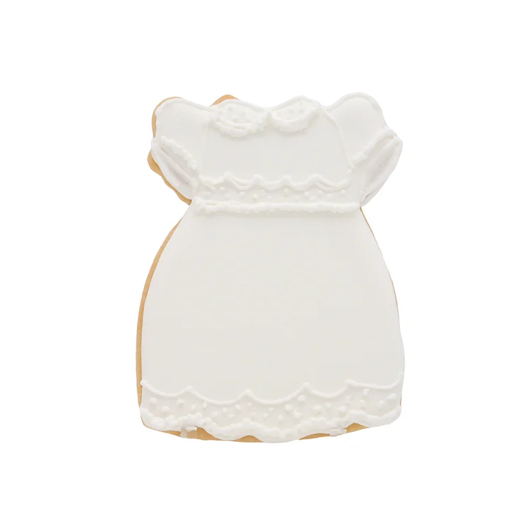 Swiss Dot Baby Girl Dress Cookie