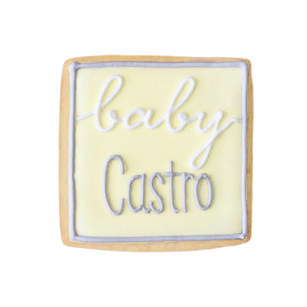 Baby Name Cookie (light yellow)